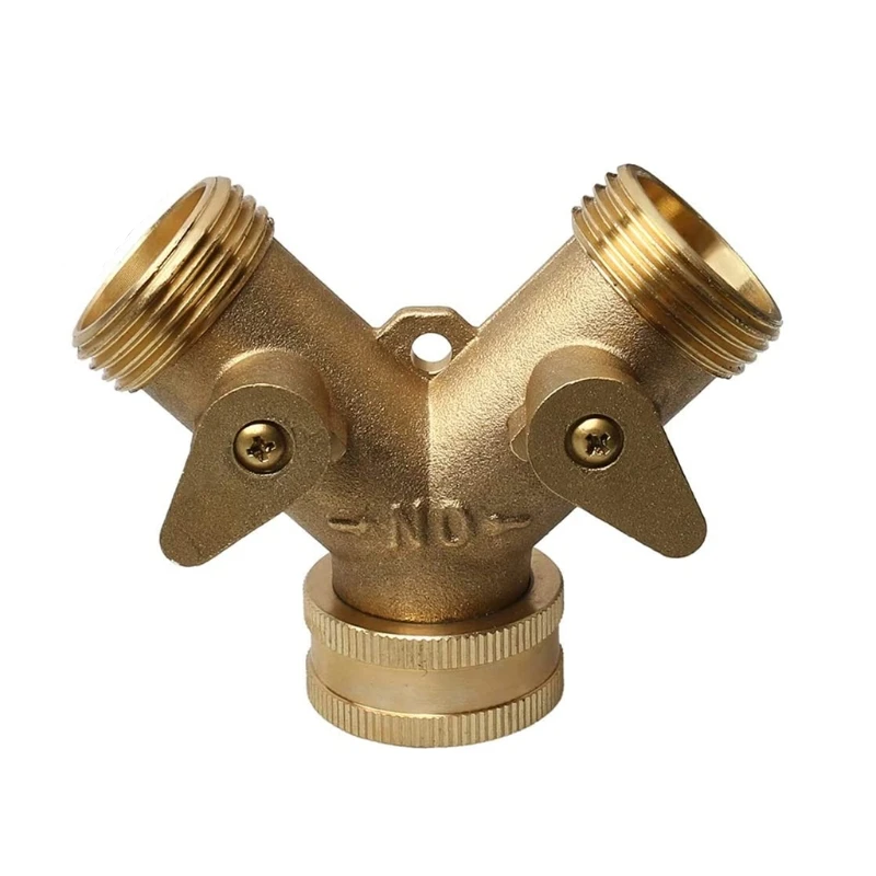 Brass Manifold 3/4" Tap Splitter Brass Manifold DoubleWay Washing