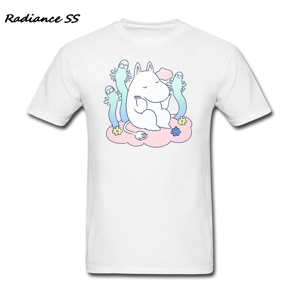 Мужская футболка Dreaming Moomin новая брендовая последняя топы с коротким рукавом для