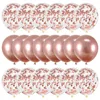 Ballons métalliques or Rose, 20 pièces, Set avec des confettis, parfait pour mariage, anniversaire, fête prénatale et décoration de soirée ► Photo 1/6