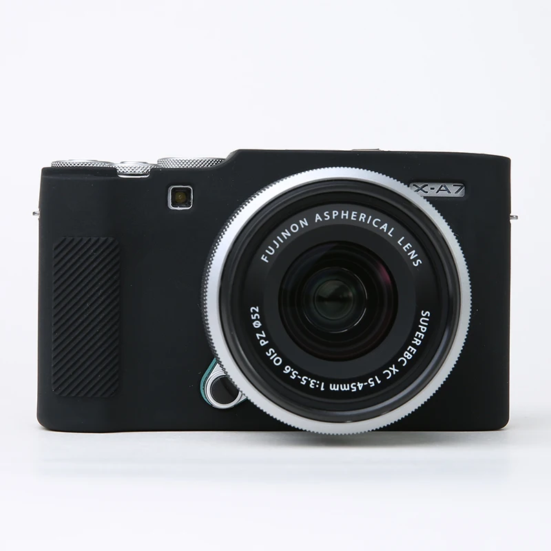 Хорошая мягкая силиконовая резина легкая камера видео сумка для FUJI Fujifilm X-A7 xa7 чехол для камеры защитный корпус - Цвет: X-A7