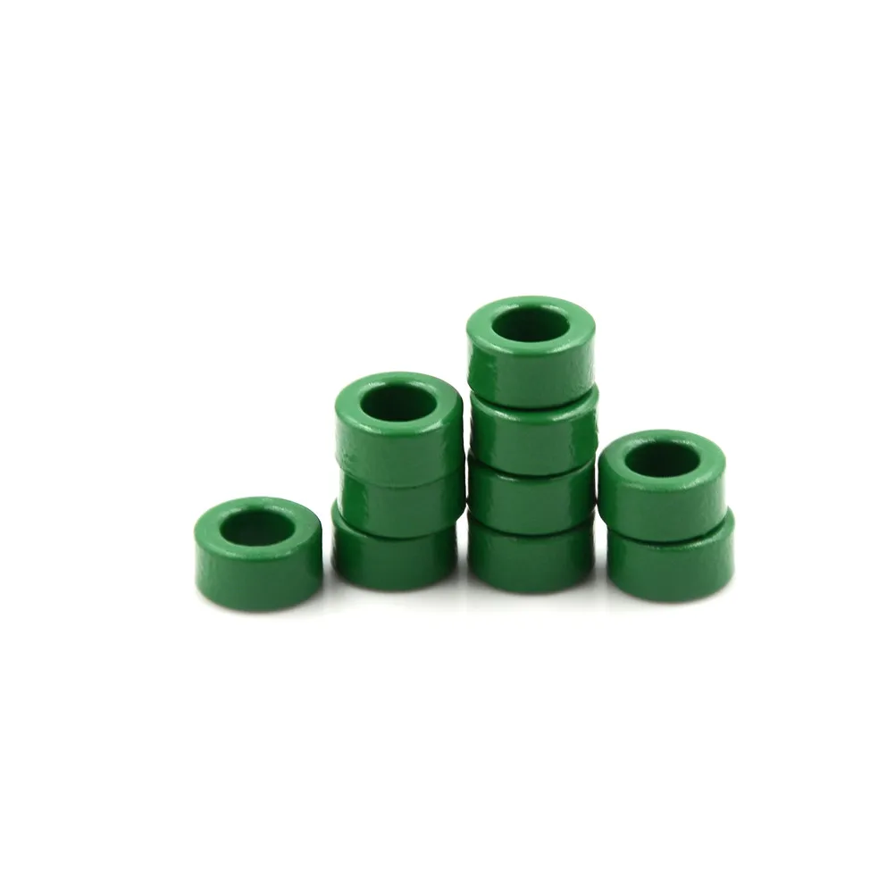 10 Pcs/lot Inductor Coils Green Toroid Ferrite Cores 10x6x5MM