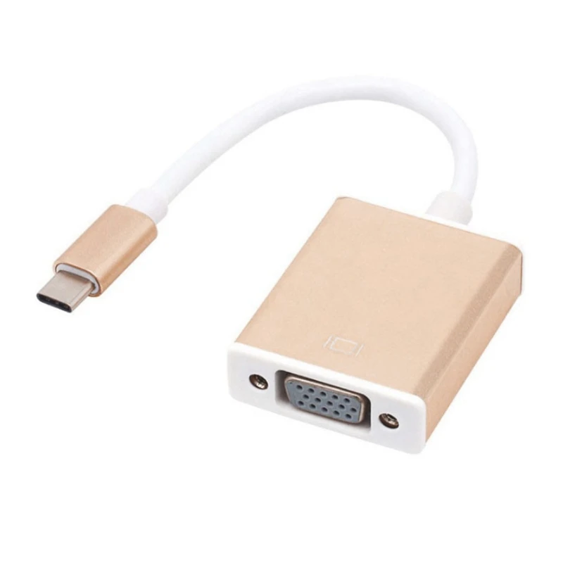 Видео кабель type-C к Vga адаптер док-станция Usb C 3,1 к Vga 1080P Hd конвертер для телефона Chromebook ноутбука монитор Proje