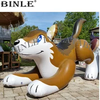 Custom cute giant inflatable wolf model air sealed pvc cartoon toy for outdoor advertising 1