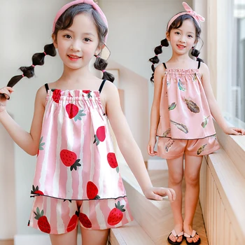 

night dress kids girls 2020 pijama bebe verano girl pajama set summer children clothes pijamas infantil girl pijama set