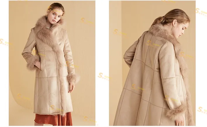 

Куртка из искусственной овчины, зимняя, утепленная, удлиненная