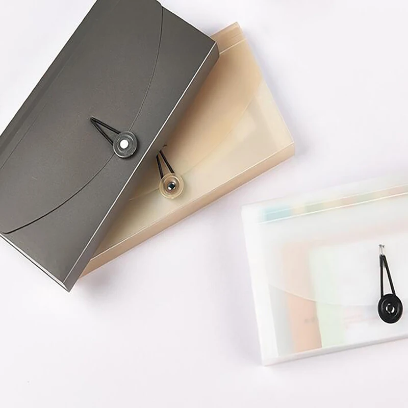 1PC Cute Portable Multilayer Paper Document Bags PP Envelope Bags For Office Storage Organizer Holder Waterproof Supplies