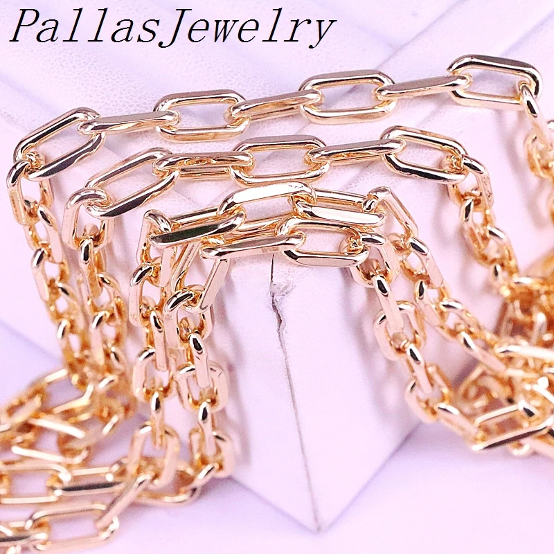 

5Meters Gold Color Oval Shape Chains Bulk Fit Bracelets Necklace Findings Open Link Chain For DIY Jewelry Making