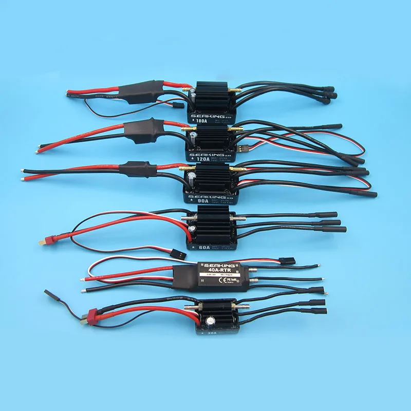 1pc Seaking 30A 40A 60A 90A 120A 180A ESC Forward/Backward Water-cooled Brushless 2S 3S 6S Waterproof Speed Controller | Игрушки и хобби
