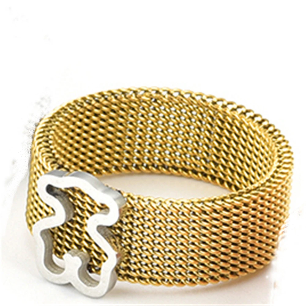 

bear ring Bride gold cute bear ring with Wholesale price nice sharp very hot sell Fashionable Elegant bear ring lover mama best