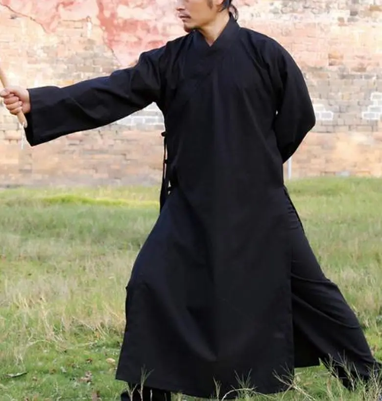 high quality black/blue taoist uniforms Tai chi clothing sets dobok suits  Kung fu martial arts clothes wudang Taoism robe