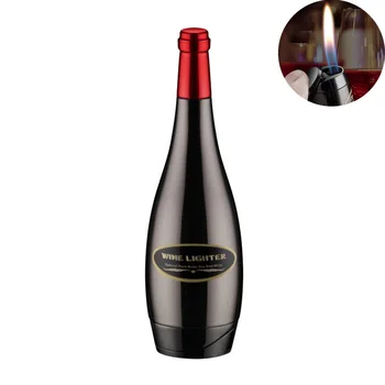 

Fire Lighter Refill Butane Red Wine Bottle Lighters Creative Grape Wine Shaped for Cigarette Home Decorative Ornaments 12pcs/lot
