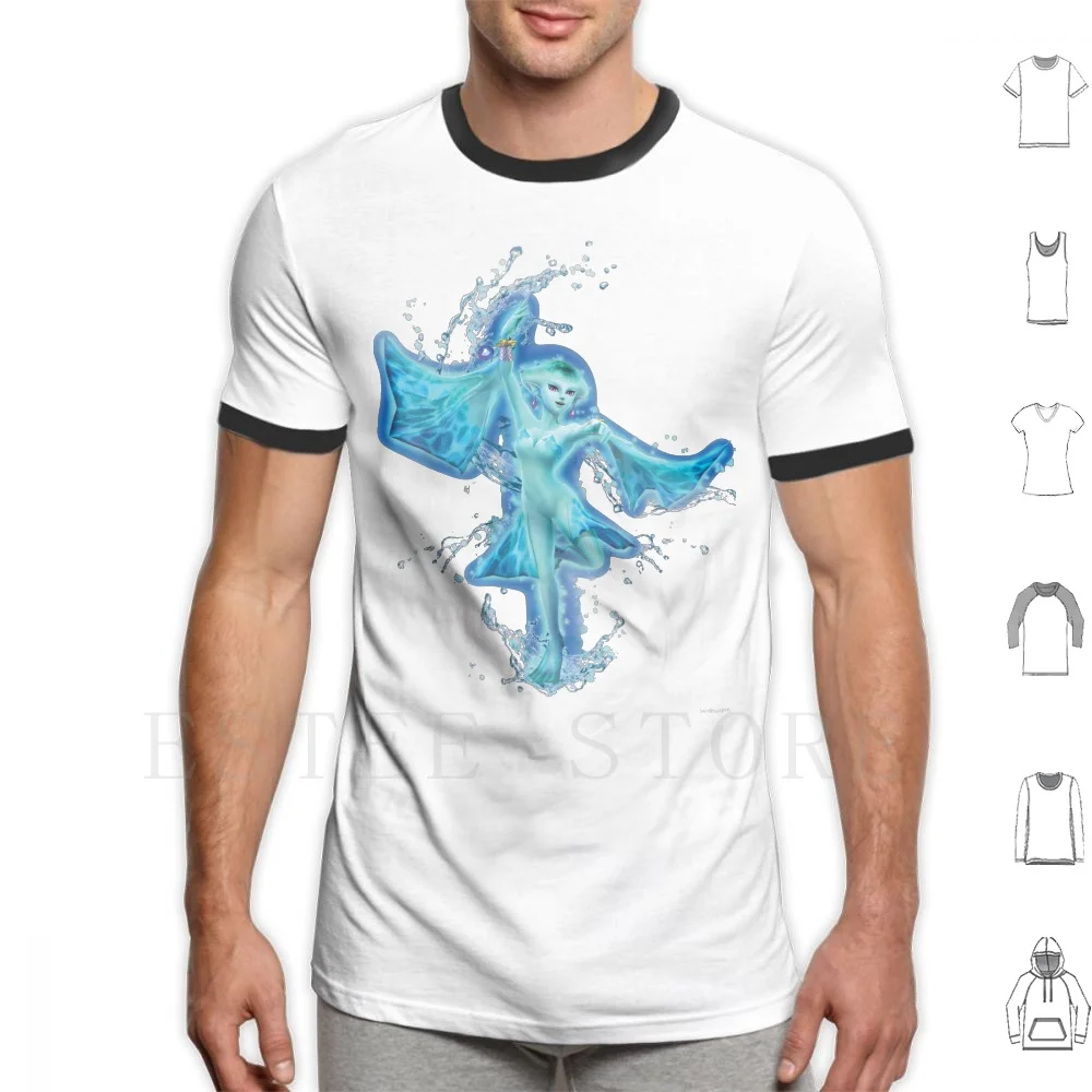 Zora Power ~ Princess Ruto T Shirt Fai Da Te Big Size 100% Cotone Legend Of Skyward Sword Twilight Princess The Legend Of Link Hyrule