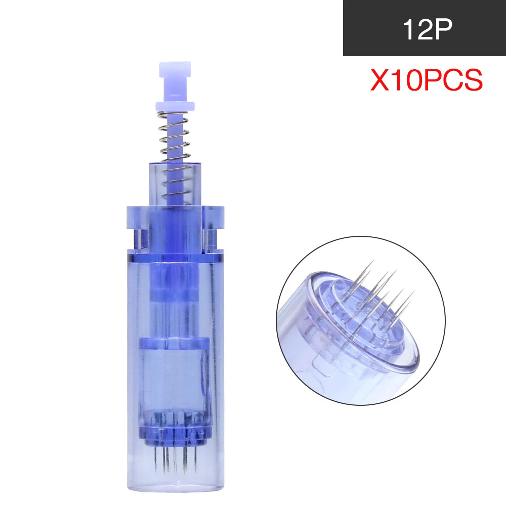 10PCS 12Pin A1 омолаживающий лицевой шрам акне терапия кожи уход за лицом косметические инструменты Dr. pen A1W - Цвет: 10PCS 12Pin