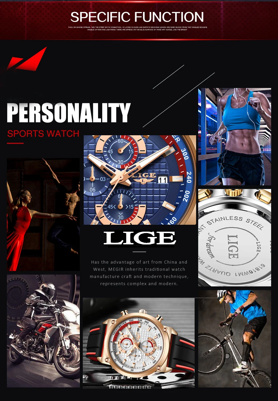 Reloj Hombre LIGE часы мужские s кварцевые часы Топ бренд Роскошные модные спортивные часы водонепроницаемые мужские часы Relogio Masculino+ коробка