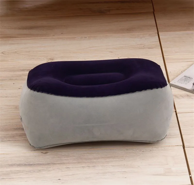 Brand New Inflatable Foot Rest Travel Air Pillow Office Home Leg Up Footrest Relax Pad Plane Train Recliner