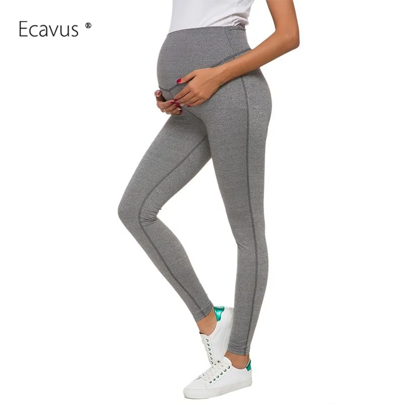 

Maternity Clothes Yoga Pants Extra Soft Leggings Women Clothes Over Bump Non See-Through High Waist Workout Maternity Leggings