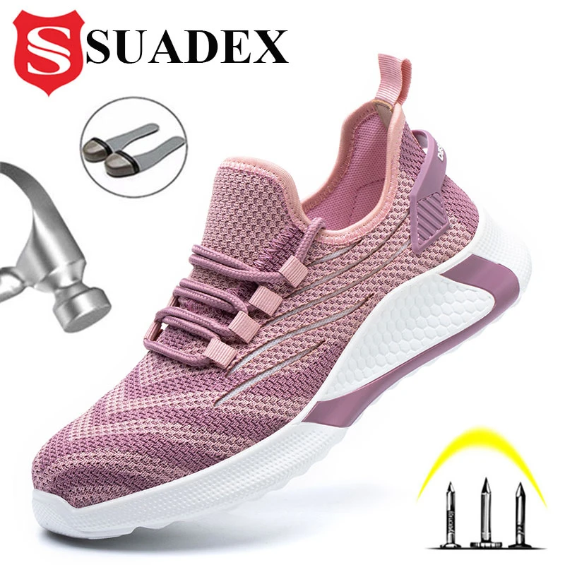 Work-Shoes Boots Footwears Construction-Security Steel SUADEX Safety Women Anti-Smashing