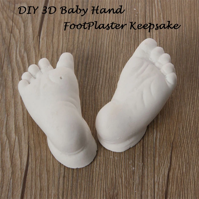 DIY формы для рук и ног ребенка 3D штукатурка отпечаток ноги ребенка плесень руки ноги литье комплект для печати литой подарок сувениры