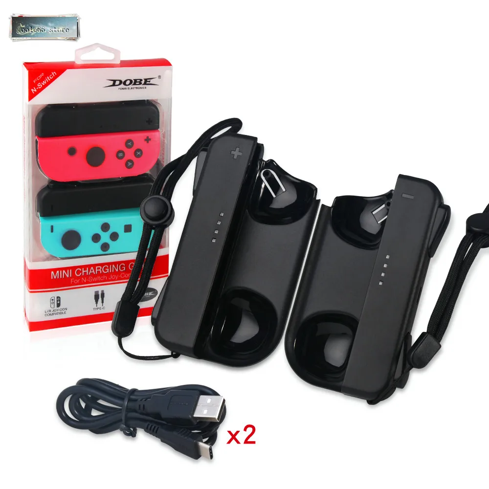 Мини estación de carga портативный para Nintend Swithc Joy-con indicador de зарядное устройство светодиодный-Negro