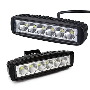 

6 Led Long Strip 18W Work Light Spotlight Floodlight off-Road Vehicle Ceiling Light Universal LED Work Light