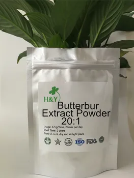 

150-1000g Free Shipping Factory Price Butterbur Extract Powder 20:1 In Stock