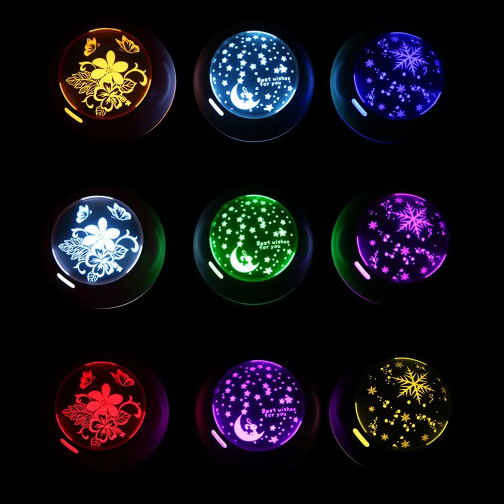 Light and Shadow Air Humidifier Aromatherapy Machine Oil Diffuser Color Changing Night Light Lamp Humidifier for Home