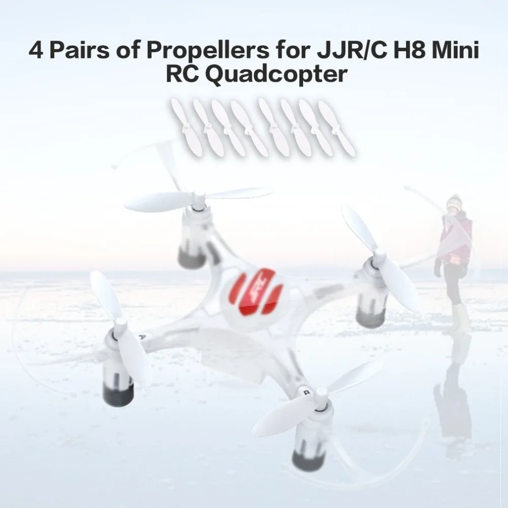 4 пары оригинальных Пропеллер для дрона частей Портативный CW/CCW Пропеллер для Eachine JJR/C H8 Мини RC Квадрокоптер