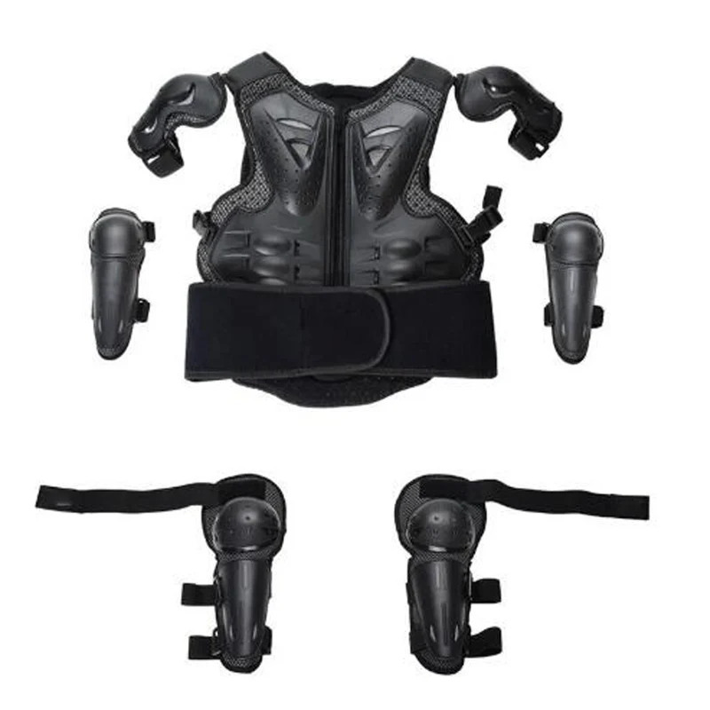 Youth Child Kids Body Protection Motocross Armor Vest suits skiing skating Armour elbow Knee care armor 5-14 years