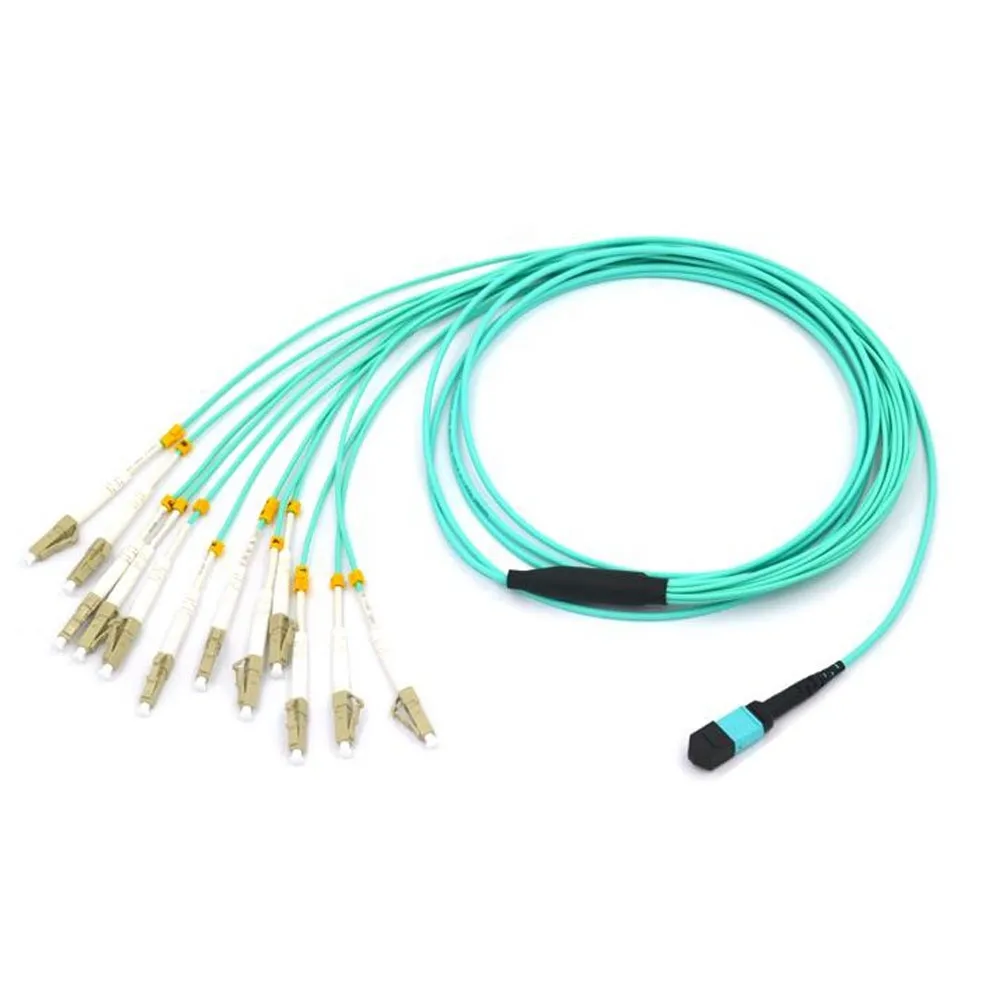 MPO волоконно-оптический соединительный кабель 12 core lc mpo патч-корд 40G QSFP+ до 12xLC разъем прорыв активный оптический кабель
