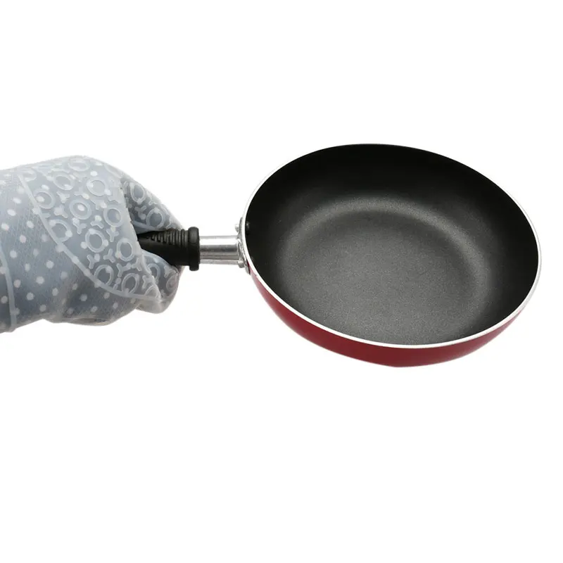 1pc Snow Pattern Silicone Gloves Microwave Non-slip Printing Gloves Insulated Kitchen Oven Waterproof Heat Resistant Baking Tool
