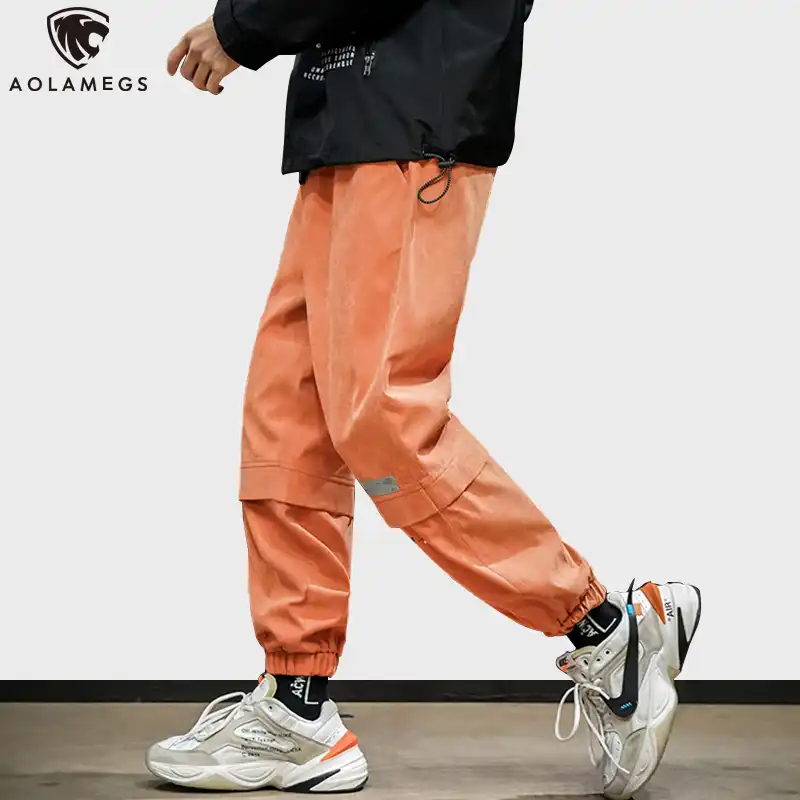 bright orange cargo pants