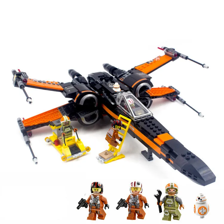 

Compatible legoinglys Star Wars Order Poe's X Toys wing Fighter Building Block Bricks Educational Gifts StarWars 75187 75102