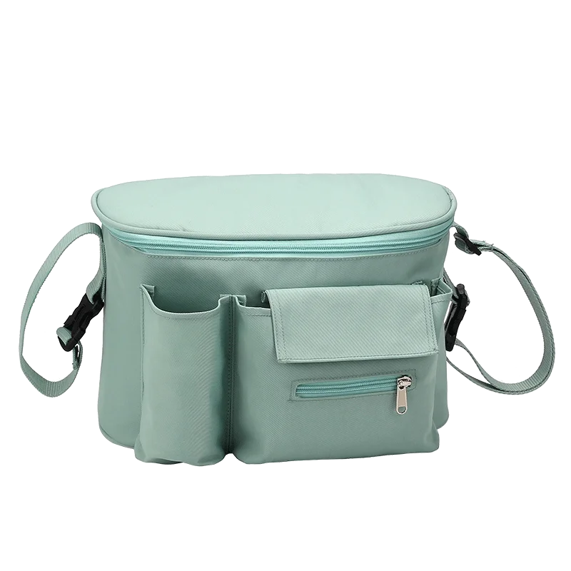 Blue green Сумка для коляски для мамы Многофункциональная сумки для мамочек водонепроницаемый сумка на коляску мода рюкзак мамы сумка в коляску - Цвет: Blue green