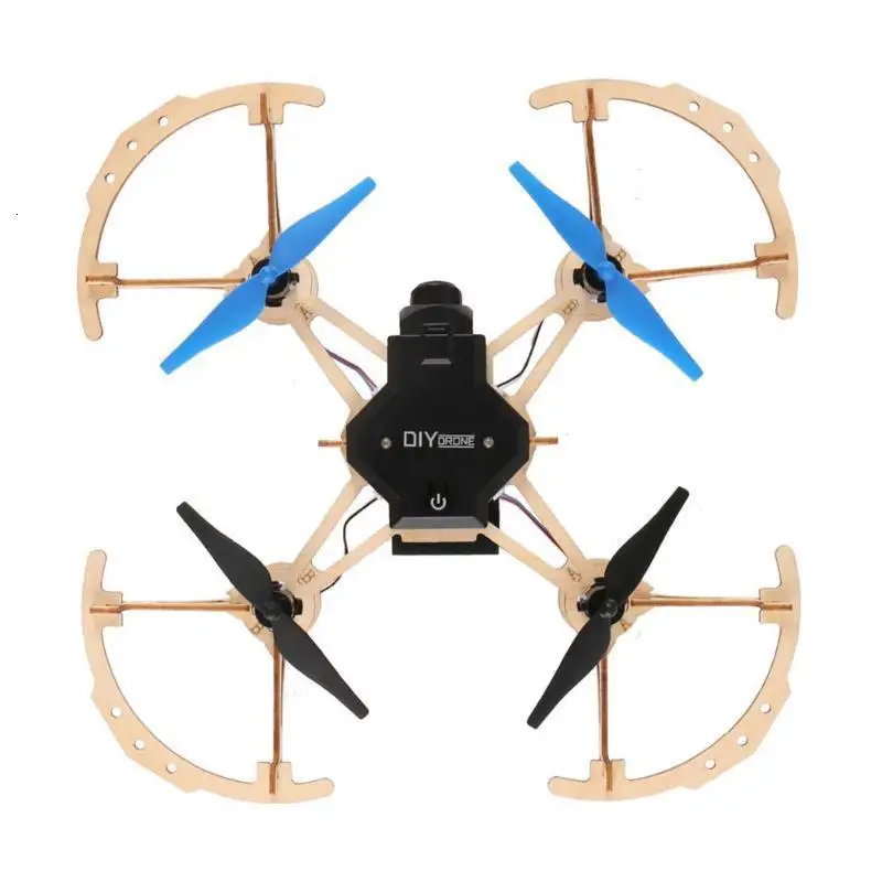 ZLRC Zl100 деревянный самолет Diy Дрон 720p камера Wifi Fpv режим удержания высоты Безголовый обучающий Радиоуправляемый квадрокоптер Дрон