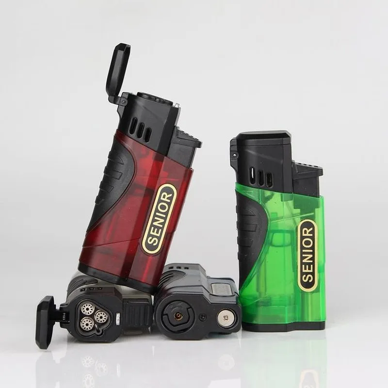 

Visible Gas Three Straight Into The Metal Lighter Welding Spray Gun Torch Turbo Lighter Inflatable Portable Encendedores
