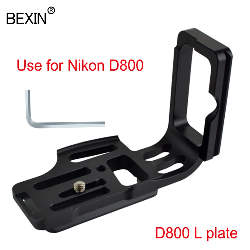 Ninko D800 L plate Вертикальная пластина L кронштейн пластина быстросъемный адаптер для Canon Ninko sony выделенная L Пластина Arca швейцарская шаровая Головка - Цвет: Ninko D800 L plate