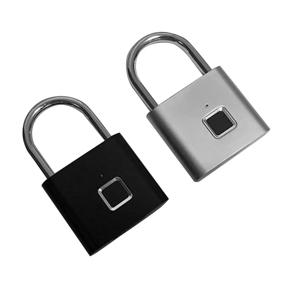 Безопасность Keyless USB Перезаряжаемый дверной замок отпечаток пальца Умный Замок быстрая разблокировка цинковый сплав Металл Портативный