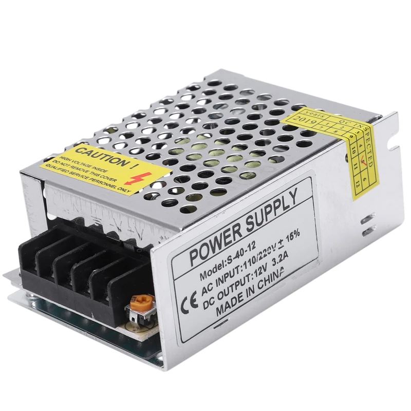 DC 12v 3.2A 38W переключение мощности на регулируемый трансформатор