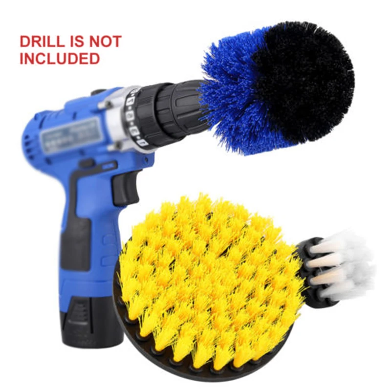 

4Pc/Set Tile Grout Power Scrubber Cleaning Drill Brush Combo Scrub Tub Cleaner