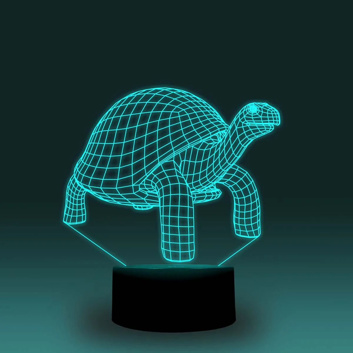 NiteApps 3D ходьба черепаха светодиодный ночник настольная лампа Иллюзия подарок на день рождения приложение/сенсорное управление