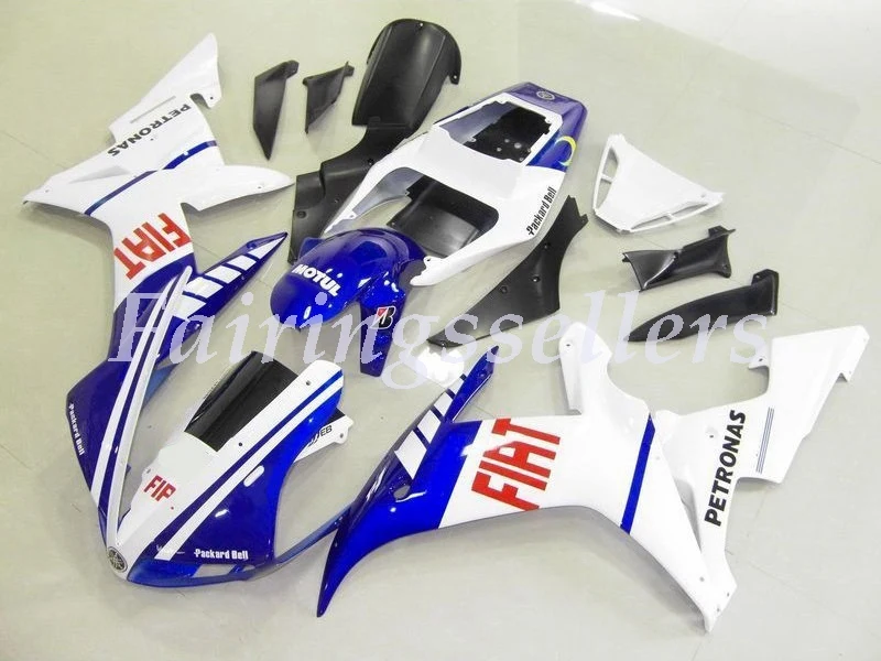 Горячая Распродажа, YZF1000 R1 02 03 полный комплект для Yamaha Yzf R1 02 03 спортивные обтекатели для мотоцикла(литье под давлением) черный и синий