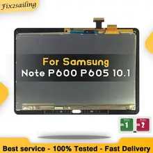 Тестирование сборки Панель Ремонт для samsung GALAXY Note 10,1( Edition) P600 WiFi жк-дисплей сенсорный экран дигитайзер