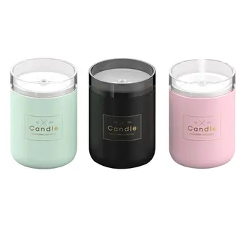 

280ML Candlestick Night Light USB Humidifier Air Humidifier LED Candle Ultrasonic Cool Mist Essential Oil Diffuser USB Aroma La