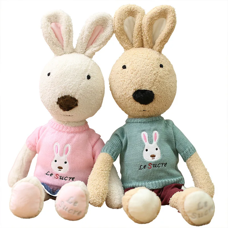 

Genuine Full Set Le Sucre Doll Rabbit Plush Toys New Style Sweater Rabbit Doll Birthday Gift