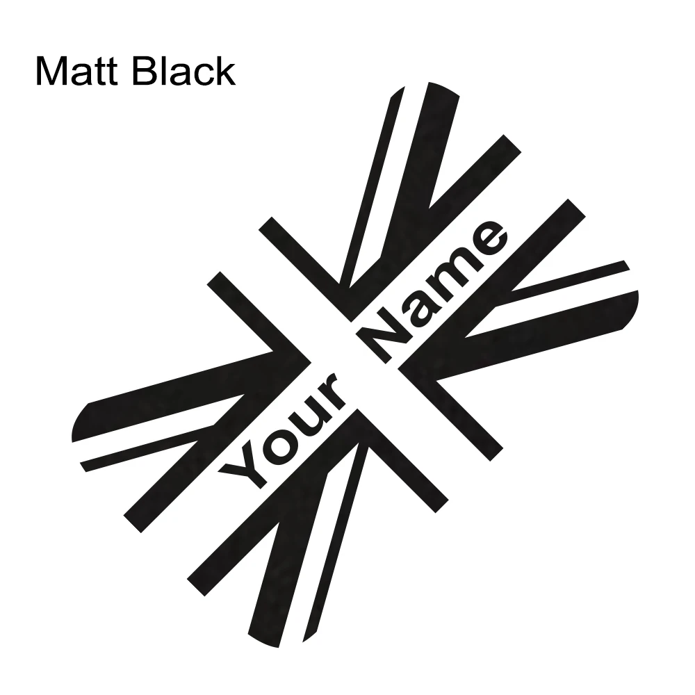 Юнион Джек, автомобильный Стайлинг KK, наклейка на крышу, сделай сам, авто наклейки на крышу для MINI Cooper One S Clubman F54 F55 F56 R55 R60 F60, аксессуары - Название цвета: Matt Black