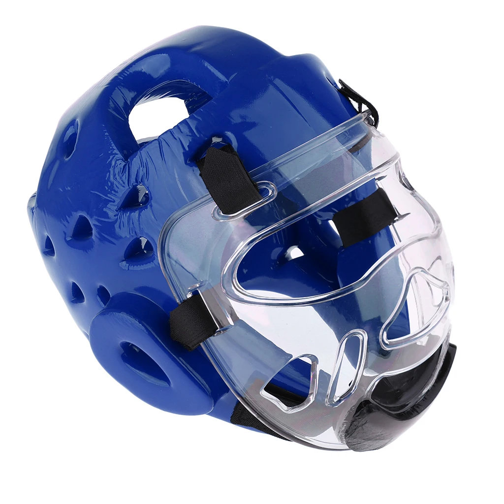 Kids Youth PU MMA Boxing Helmet Muay Thai Head Face Guard Karate Taekwondo Training Headgear for Boys Girls