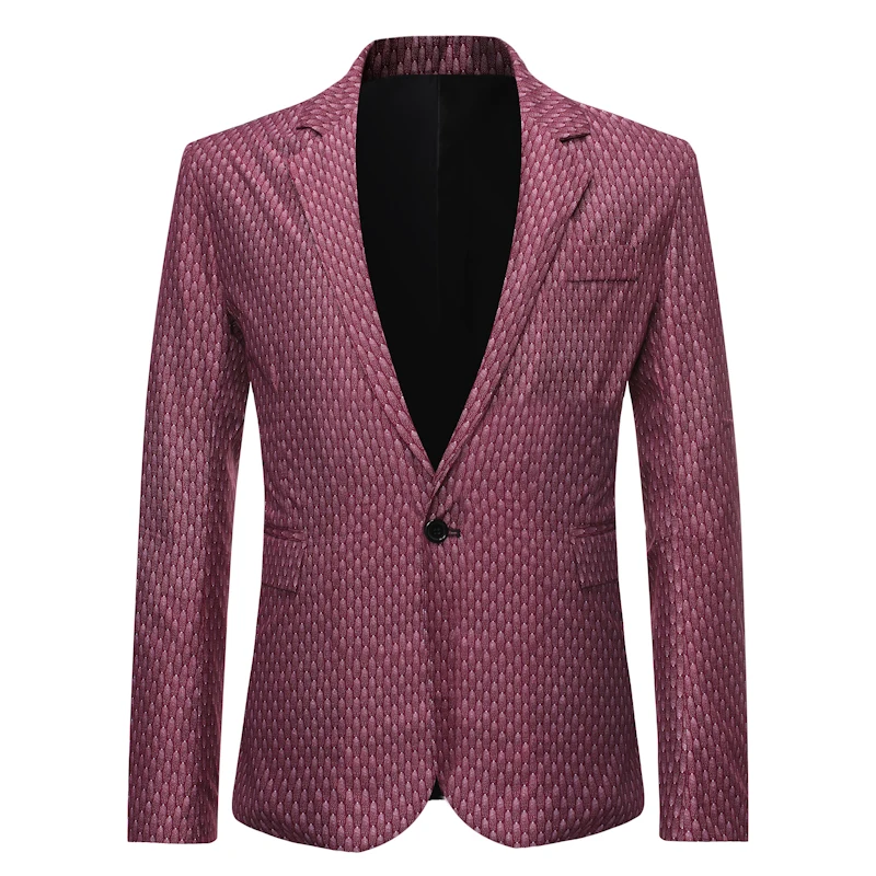 

2020 Quality Brand Men Blazers Men's Tuxedos Formal Occasions Coat Fashion Slim One Button Blazer Men's Business Blazer