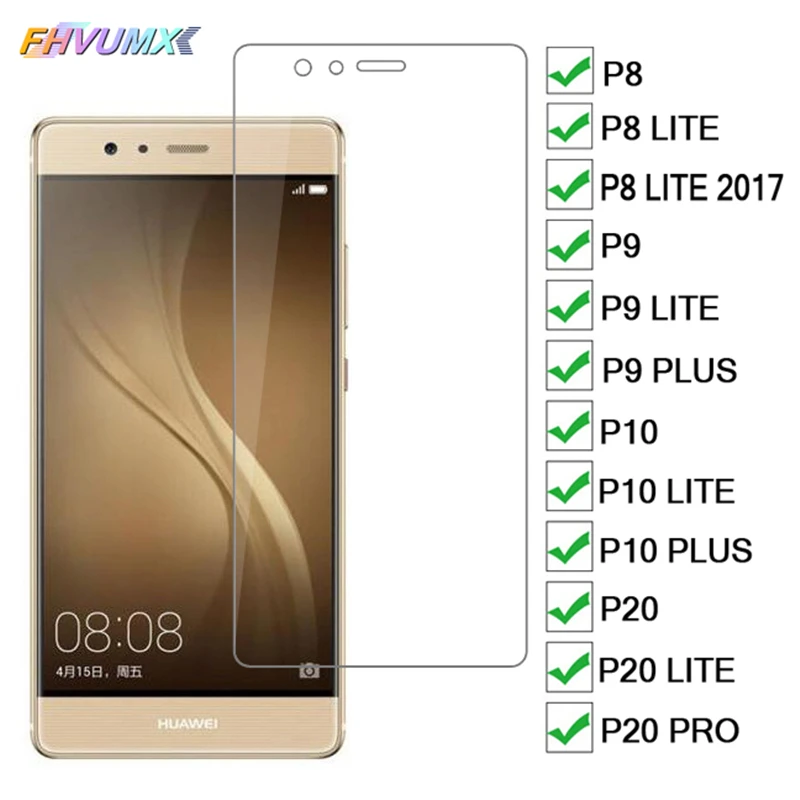 9H закаленное защитное стекло для huawei P8 P9 P10 Plus P20 Pro Защита экрана для huawei P9 P10 P20 Lite Glas анти-Взрывная пленка