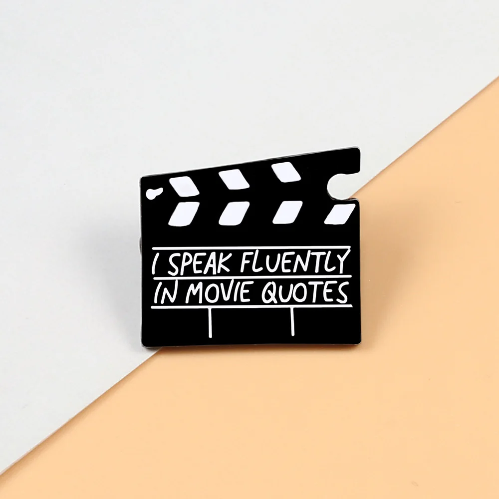 Забавные эмалированные булавки брошь Clapboard Action Directors Cut Director одежда сумка Нагрудный значок ювелирные изделия куртки игровой тематики доступ к моде