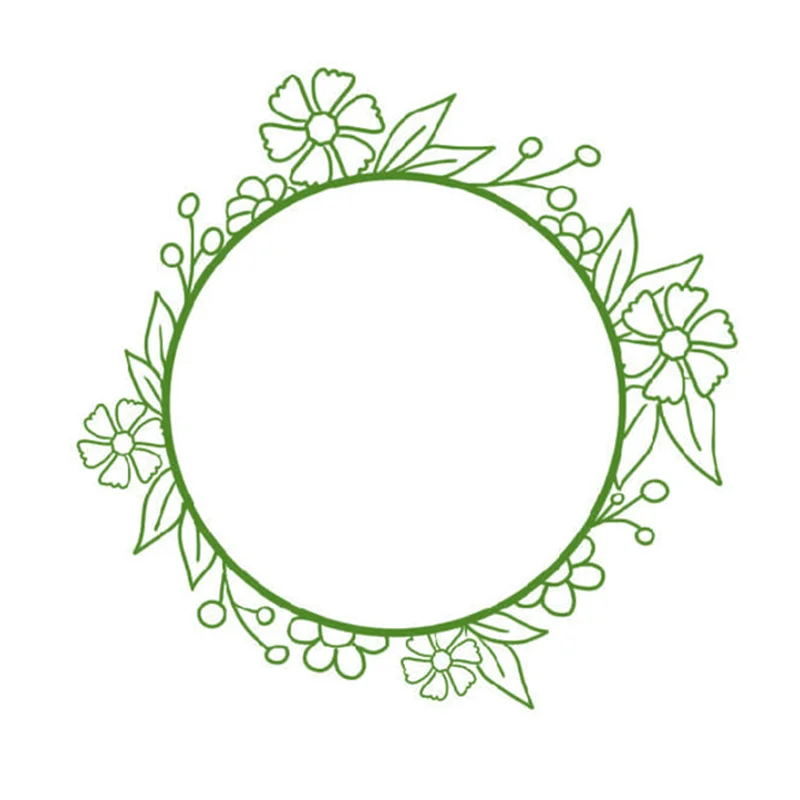 wreath Design Metal Cutting Die For DIY Scrapbooking Album Paper Cards CL